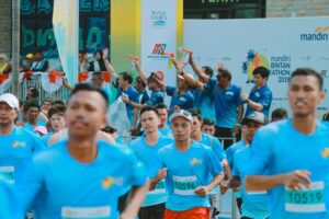 Peserta Lomba Lari Mandiri Bintan Marathon di Lagoi Bay Bintan yang sudah pernah digelar. f-ist/batampos